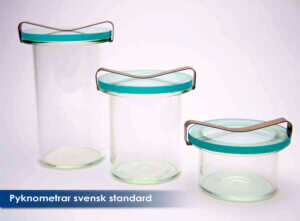 Pyknometrar svensk standad